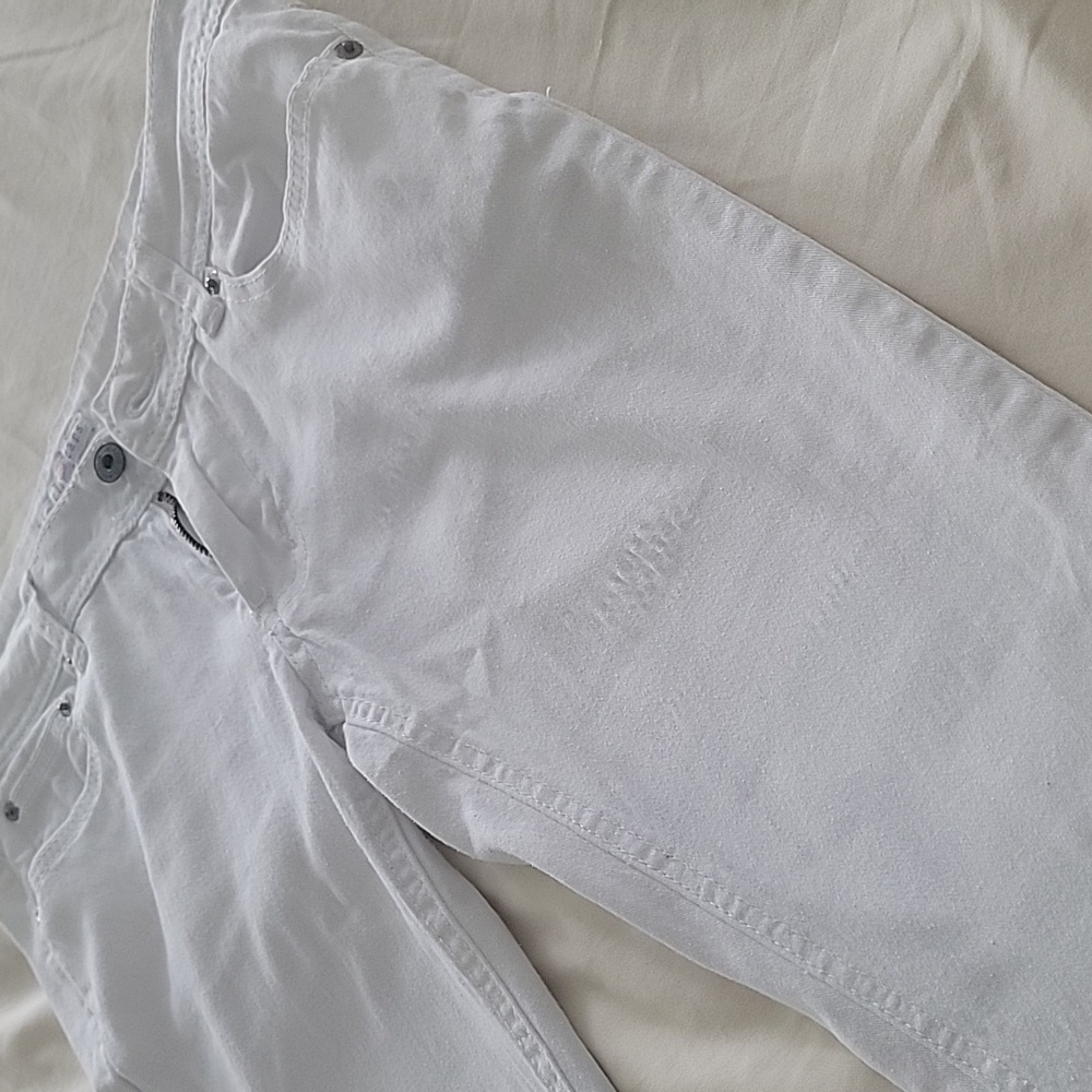 Angels Jeans- White ankle length- 9 - Picture 7 of 8